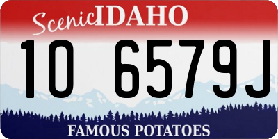 ID license plate 1O6579J