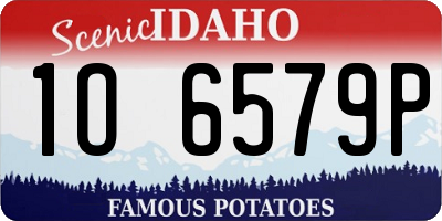 ID license plate 1O6579P