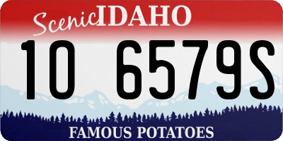 ID license plate 1O6579S