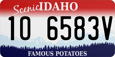 ID license plate 1O6583V
