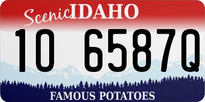 ID license plate 1O6587Q