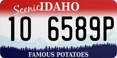 ID license plate 1O6589P
