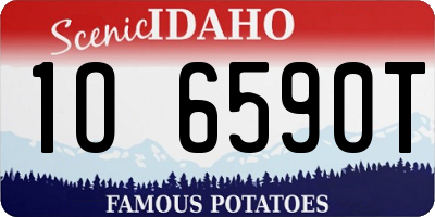 ID license plate 1O6590T