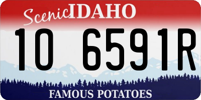 ID license plate 1O6591R