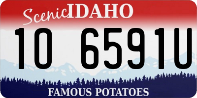ID license plate 1O6591U