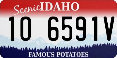 ID license plate 1O6591V