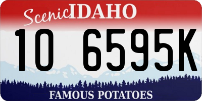 ID license plate 1O6595K
