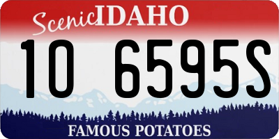 ID license plate 1O6595S