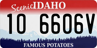 ID license plate 1O6606V