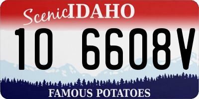 ID license plate 1O6608V