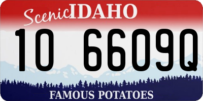 ID license plate 1O6609Q
