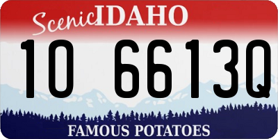 ID license plate 1O6613Q