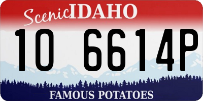 ID license plate 1O6614P