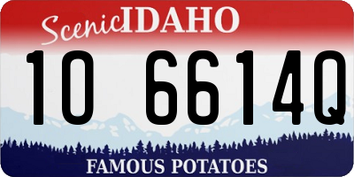 ID license plate 1O6614Q