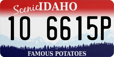 ID license plate 1O6615P
