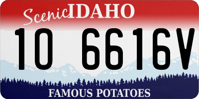 ID license plate 1O6616V