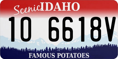 ID license plate 1O6618V