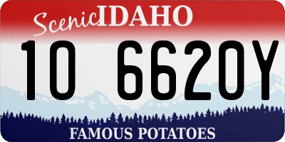 ID license plate 1O6620Y