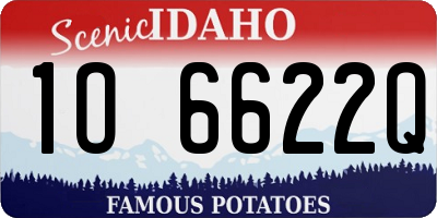 ID license plate 1O6622Q