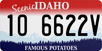 ID license plate 1O6622V