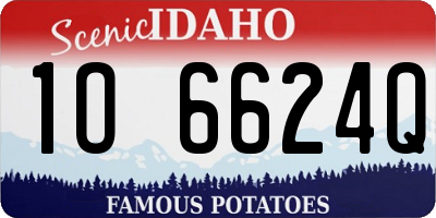 ID license plate 1O6624Q