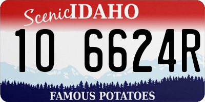 ID license plate 1O6624R