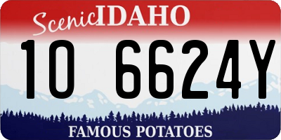 ID license plate 1O6624Y