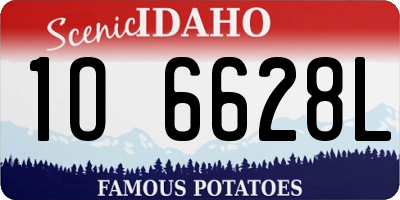 ID license plate 1O6628L