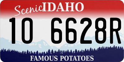 ID license plate 1O6628R
