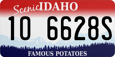 ID license plate 1O6628S