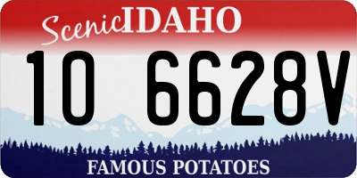 ID license plate 1O6628V