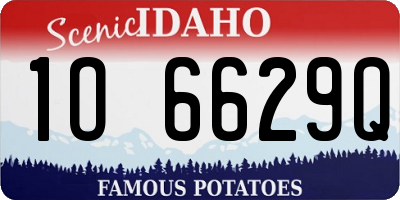 ID license plate 1O6629Q