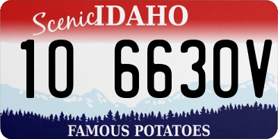 ID license plate 1O6630V