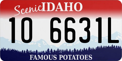 ID license plate 1O6631L