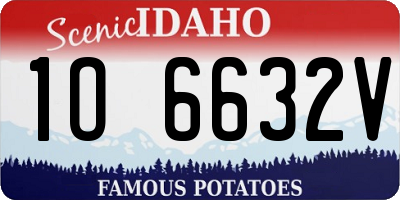 ID license plate 1O6632V