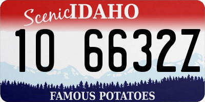 ID license plate 1O6632Z