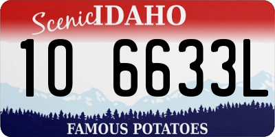 ID license plate 1O6633L