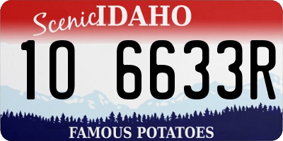 ID license plate 1O6633R