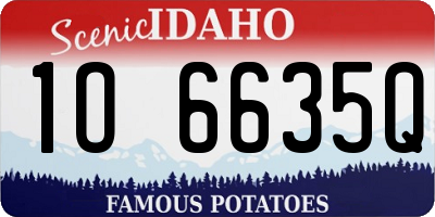 ID license plate 1O6635Q
