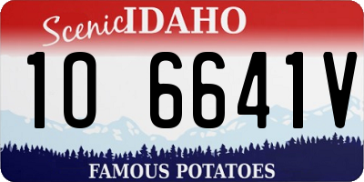 ID license plate 1O6641V