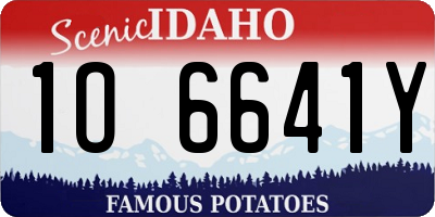 ID license plate 1O6641Y