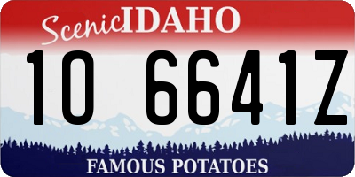 ID license plate 1O6641Z