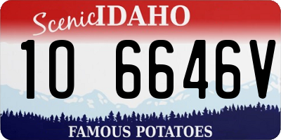 ID license plate 1O6646V
