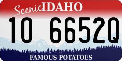 ID license plate 1O6652Q