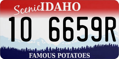 ID license plate 1O6659R
