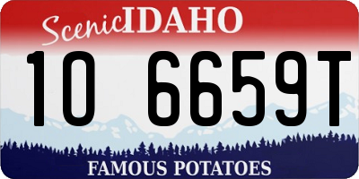ID license plate 1O6659T