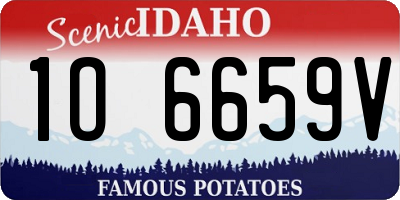 ID license plate 1O6659V