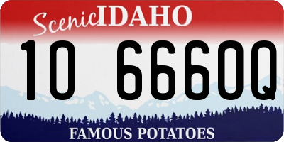 ID license plate 1O6660Q