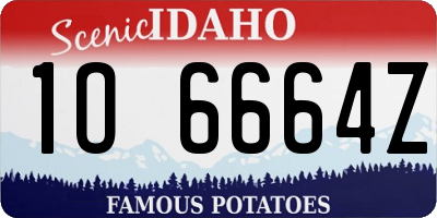 ID license plate 1O6664Z