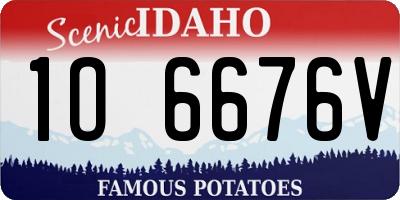 ID license plate 1O6676V